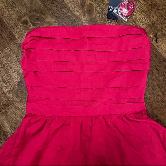 NWT Abercrombie & Fitch Emerson Ruched Strapless Romper Pink Size Small Tall - Picture 8 of 16